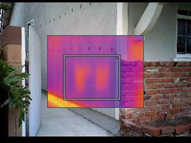 Infrared photo - missing insulation